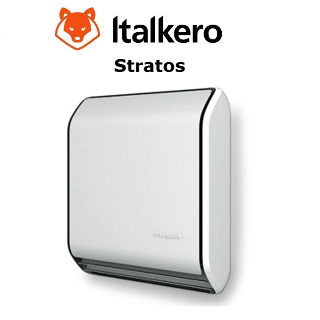 ITALKERO RADIATORE A GAS STUFA CONVETTIVA STRATOS 3.0 GPL/METANO CON PANNELLO ANTERIORE BIANCO